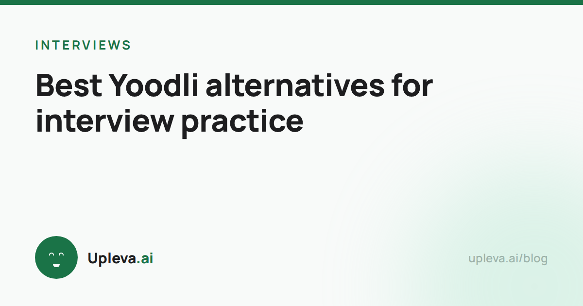 Best Yoodli alternatives for interview practice